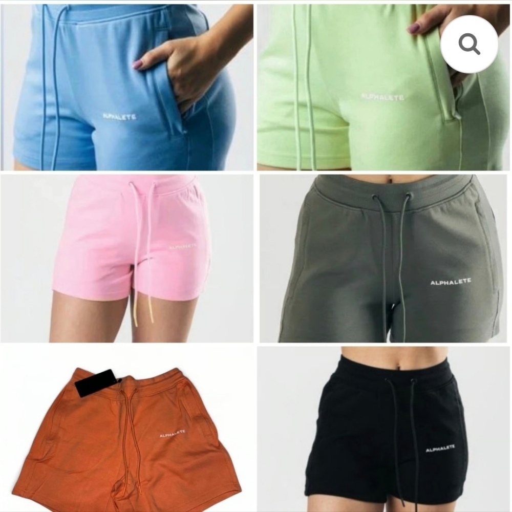 NWT ALPHALETE Essential Core  Womens Athletic Sweat Shorts  Size SMALL